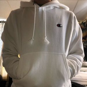 White champion hoodie